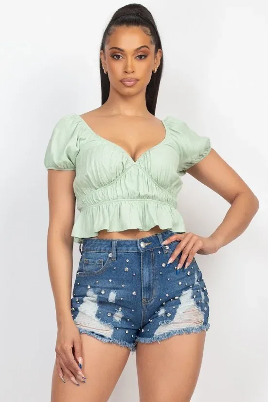 Blusa para Dama verde claro