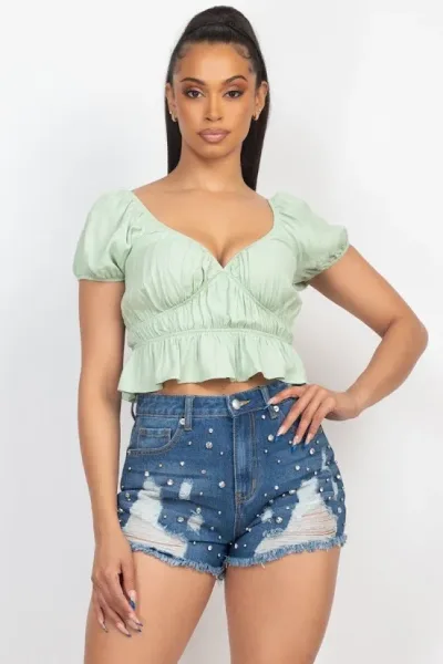 Blusa para Dama verde claro