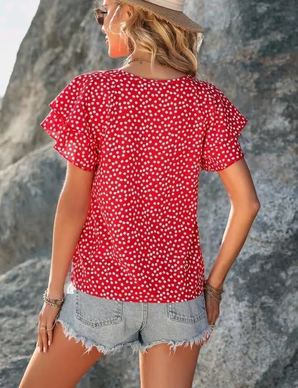 Blusa para dama con estampado floral