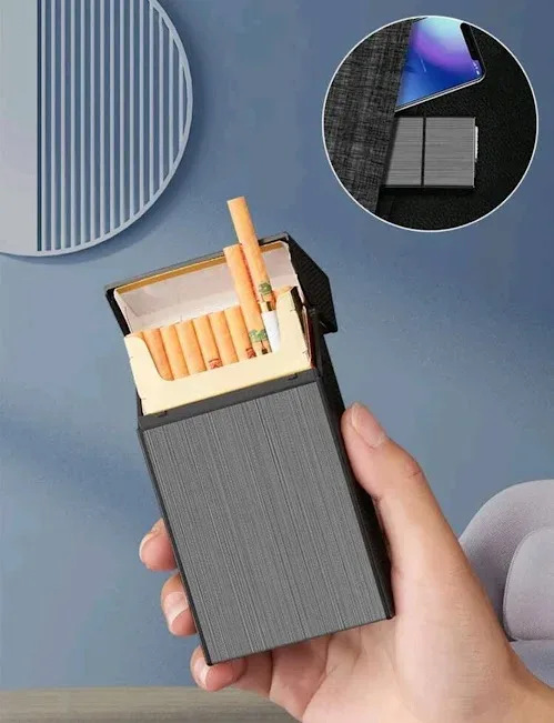 Estuche para cigarros con encendedor incluido