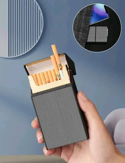 Estuche para cigarros con encendedor incluido