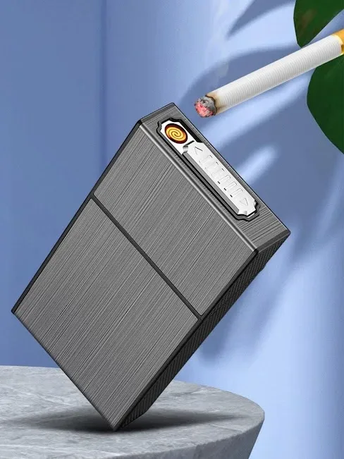 Estuche para cigarros con encendedor incluido