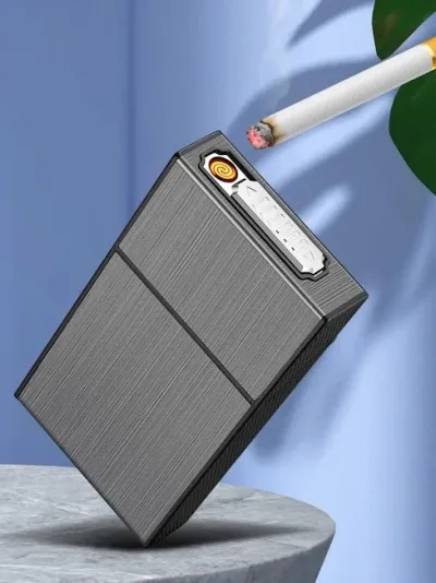 Estuche para cigarros con encendedor incluido