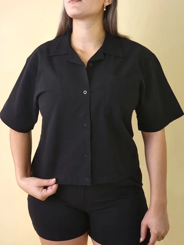 Camisa Estivaneli para dama BUW-24L-19887 COLOR NEGRO