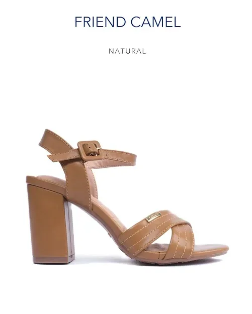Tacones Natural para dama color camel FRIEND