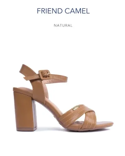 Tacones Natural para dama color camel FRIEND