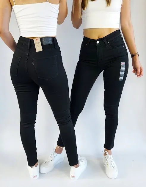 Jeans para dama Levis 721-0024 High Rise Skinny color negro