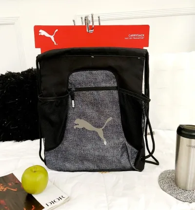 Bolso Puma para caballero color gris y negro