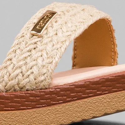 Sandalias Natural Vero Camel San Tex Pu para dama