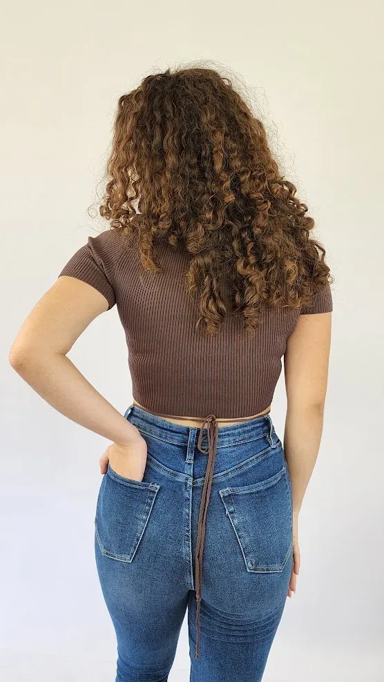 Blusa para dama color café