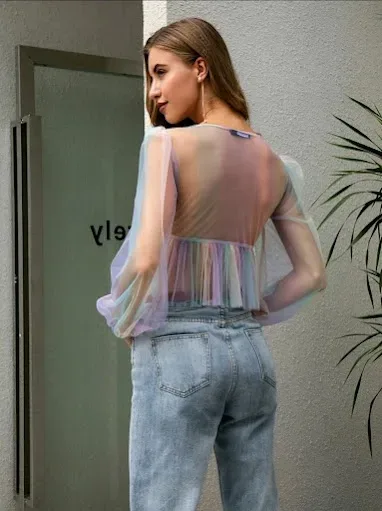 Blusa para dama multicolor