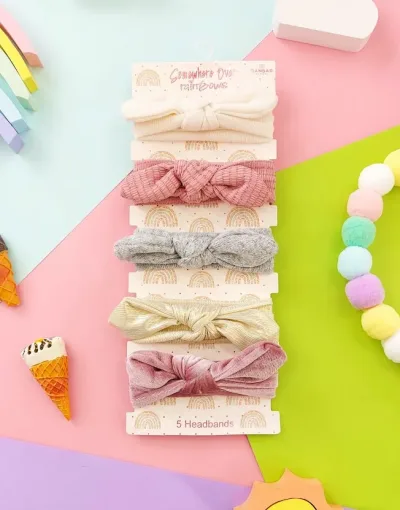 Conjunto de 5 vinchas de cabello para niña