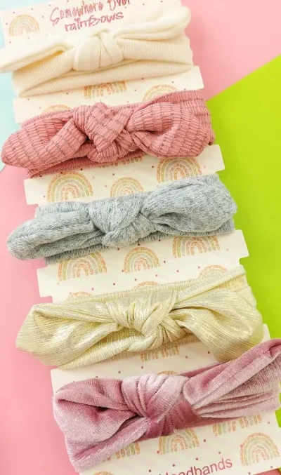 Conjunto de 5 vinchas de cabello para niña