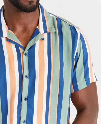 Camisa para caballero diseño a rayas