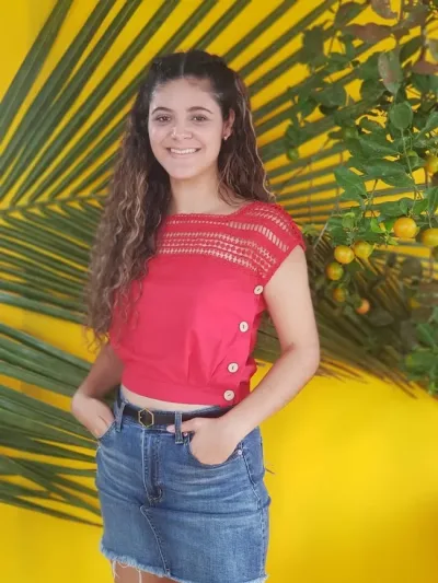 Blusa Milk Honey para dama color rojo.