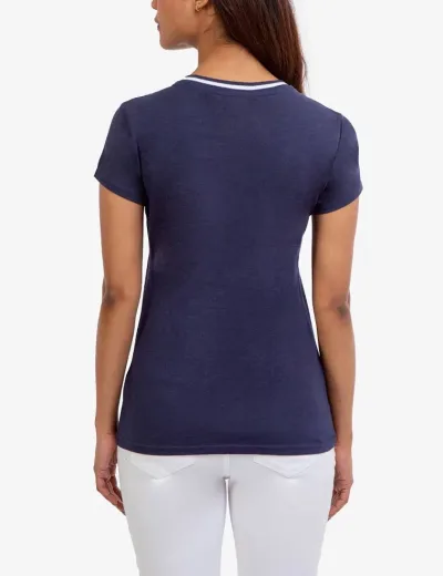 camiseta U.S Polo para dama color azul oscuro