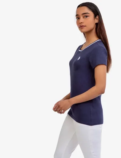 camiseta U.S Polo para dama color azul oscuro
