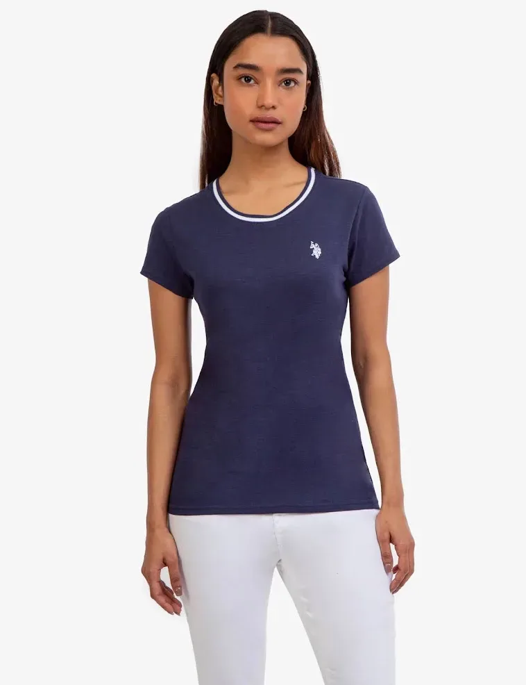 camiseta U.S Polo para dama color azul oscuro