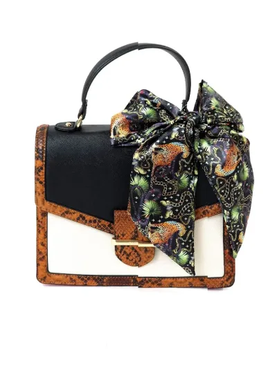 Bolso ALDO color beige con animal print