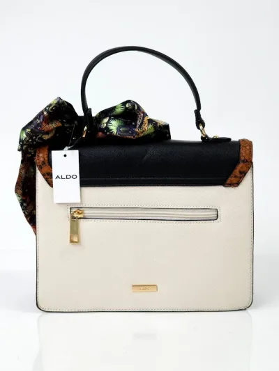 Bolso ALDO color beige con animal print