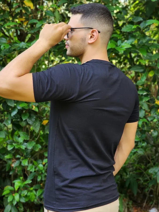Camiseta Redox para caballero color negro