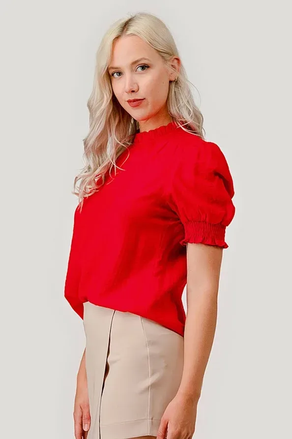 Blusa Michel para dama color rojo