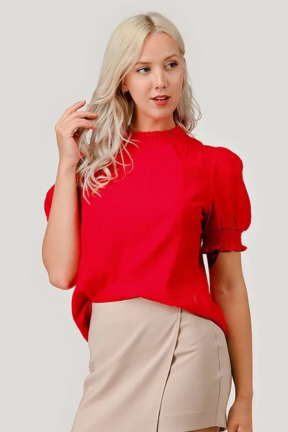 Blusa Michel para dama color rojo