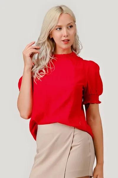 Blusa Michel para dama color rojo