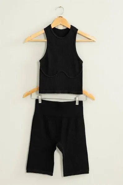Conjunto deportivo para dama color negro