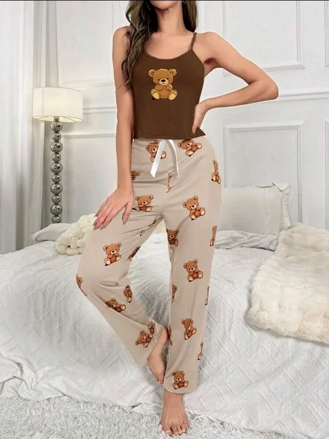 Pijama para dama diseño de oso