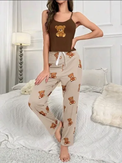 Pijama para dama diseño de oso