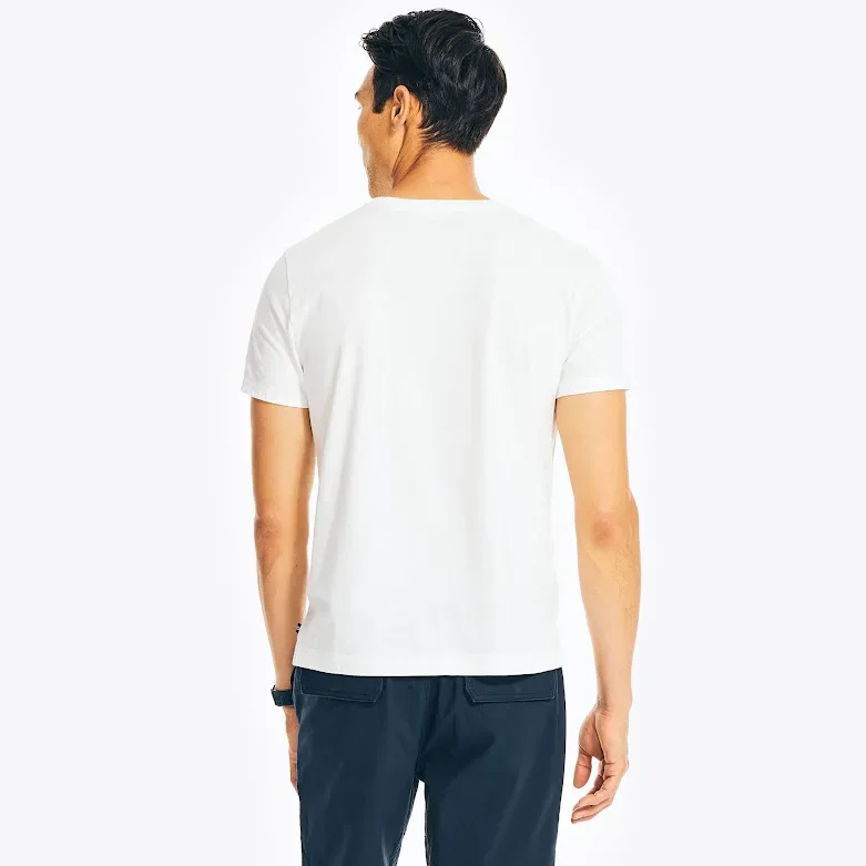 Camiseta nautica para caballero blanca