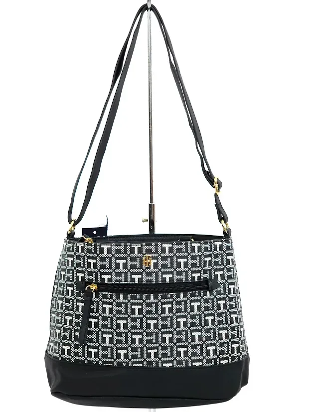 Bolso de hombro Tommy Hilfiger para dama color gris