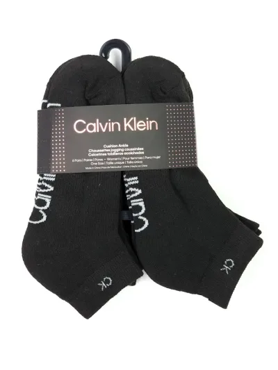 Set 6 pares de medias Calvin Klein para caballero color negro