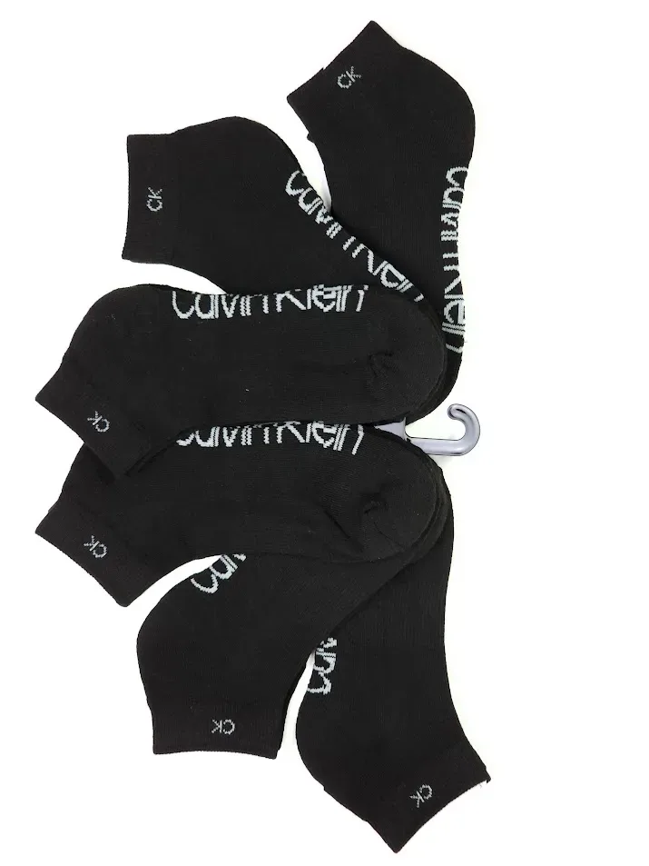 Set 6 pares de medias Calvin Klein para caballero color negro