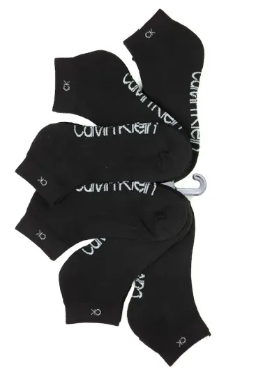 Set 6 pares de medias Calvin Klein para caballero color negro