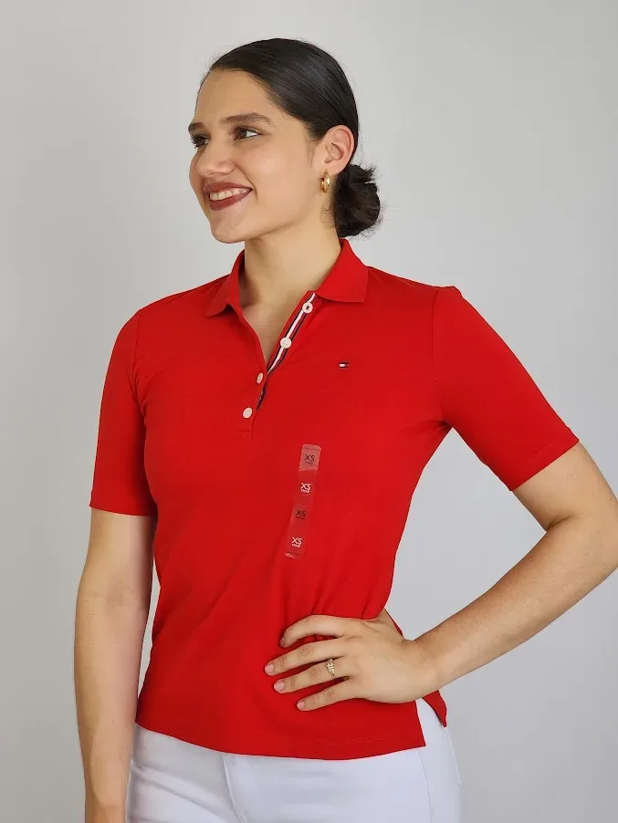 Camiseta Tommy Hilfiger para dama color rojo