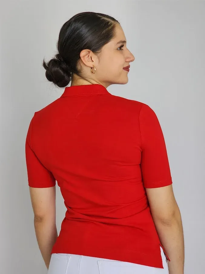 Camiseta Tommy Hilfiger para dama color rojo