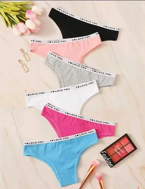 Set de bragas para dama multicolor