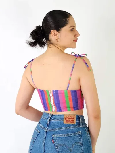 Crop Top para dama diseño a rayas