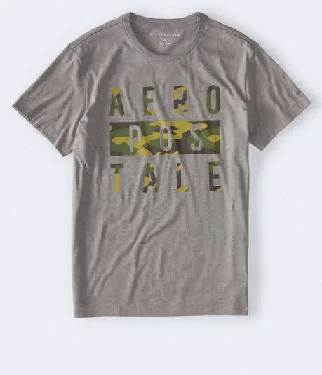 Camiseta Aereopostal para caballero color gris