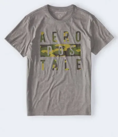 Camiseta Aereopostal para caballero color gris