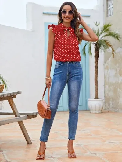 Blusa para dama color rojo