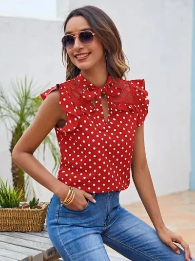 Blusa para dama color rojo