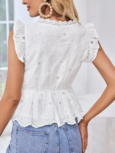 Blusa color blanca para dama