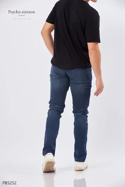 Jeans PSYCHO SIXTEEN para caballero Slim Fit PB5252 color azul