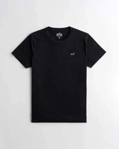 Camiseta Hollister para caballero color negro
