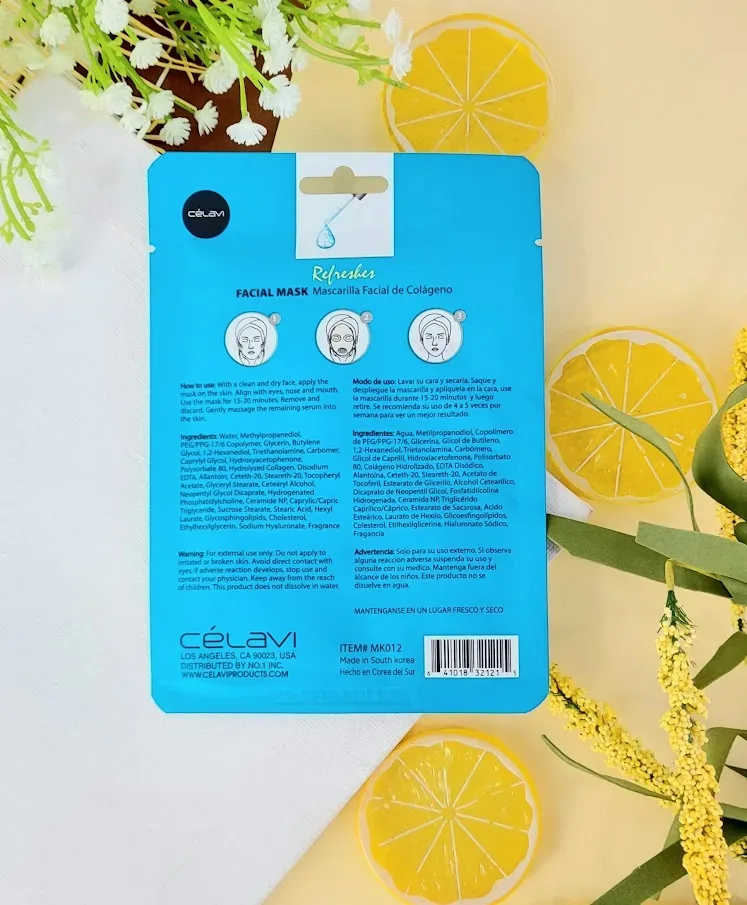 Mascarilla facial Celavi de Colágeno