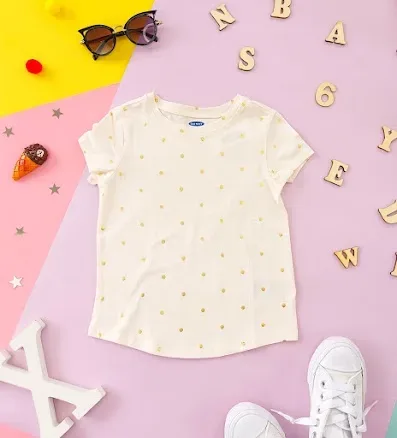 Blusa Old Navy para niña color blanco hueso