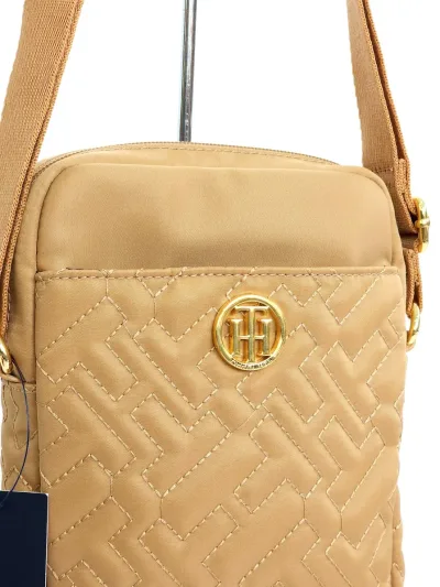 Bolso de hombro Tommy Hilfiger para dama color beige oscuro
